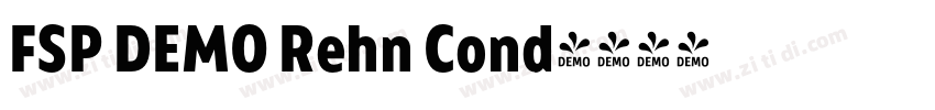 FSP DEMO Rehn Cond字体转换 FSP DEMO Rehn Cond字体转换